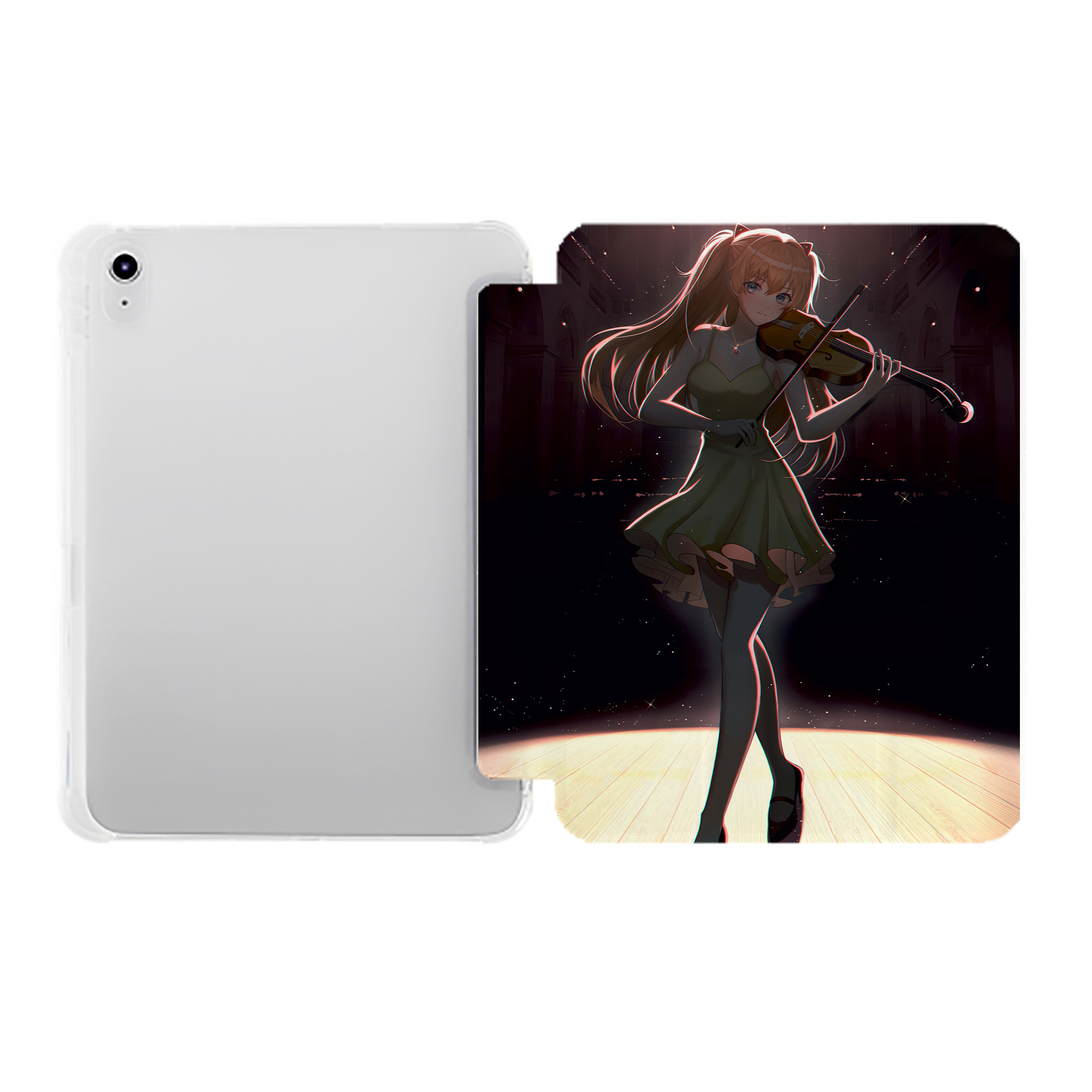 （画像用） EVA 新世紀エヴァンゲリオン IPad ケース ペン収納付き 三つ折りスタンド PUレザー×シリコン 対応機種9.5/10.5/10.9インチ